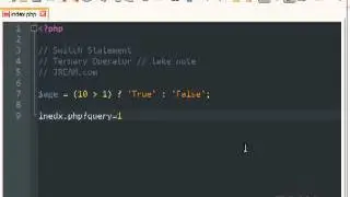12 PHP - Switch & Ternary.flv