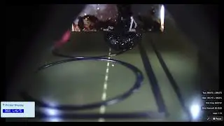 3d printing: First layer adhesion issue causes error propagation (minute 2:19)