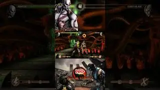 Kratos mk9 50%-71% combos #gaming #mk9