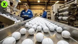 INCRE&Iacute;BLE Fabricaci&oacute;n de Millones de BOLAS de GOLF ⛳️ | AS&Iacute; se HACEN