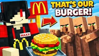 Minecraft Villagers Trying McDonald&rsquo;s for the First Time..! 🍔(gone wrong😱)
