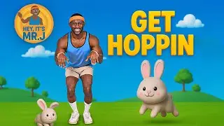 Get Hoppin' with Mr. J | Bunny Hop Song for Kids' Exercise & Fun | Kids Songs + Nursey Rhymes