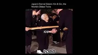 Kin-san and Gin-san,The japanese Twins,Born in August 1892 #history #twinsisters #fyp #viral
