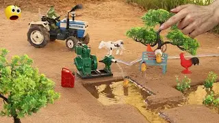 Diy mini tractor and wate pump science project @Weldux