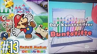 Paper Mario The Origami King#13 Bosskamof gegen Kunststifter Buntstifte 