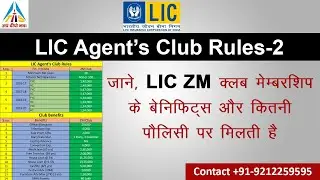 LIC Club Benefits ZM Club Part-2 | Zonal Manager Club Members LIC Benefits | By Money Mantras