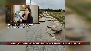 MENFI  OCCORRONO INTERVENTI CONCRETI NELLE ZONE COLPITE