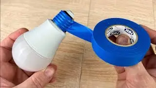 Wrap an LED bulb with electrical tape and you will be Amazed!