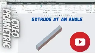 Creo Parametric Extrude at an Angle//Syed ShehrOZ C.N.C