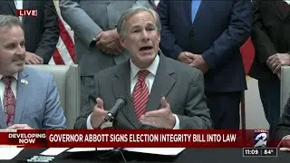 Gov. Abbott signed the Senate Bill 1 into law Tuesday. Here is what you need to know.