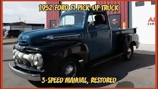 Car Review | 1952 Ford F-1 Pick-Up Truck | 3-Speed Manual, Restored | Lot 301