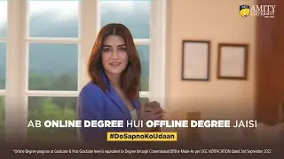 Flexibility of Learning with Amity University Online ft. Kriti Sanon | #DoSapnoKoUdaan