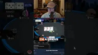 I'm a Genius! ... What Was That River Card? #onlinepoker #twitchpoker #easywithaces