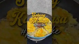 Delicious, golden, and crispy Squash flower pancake 🎃🧡✨🥞 #foodie #kalabasarecipe #squashrecipe