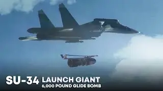 FAB-3000 : Russia Drops Giant 6000 pound Bomb from SU-34