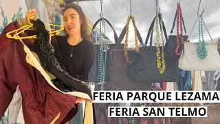 COMPRANDO VINTAGE-FERIA PARQUE LEZAMA Y FERIA SAN TELMO.PRENDAS VINTAGE-SEGUNDA MANO-ANTIGUEDADES
