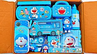 Unboxing Doraemon Stationery Items, Pen, Doraemon Pencil Case, Notebook, Pouch, Sharpener, Key Chain