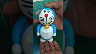 How to make fondant Doraemon / fondant figurine / #fondantdoraemon #doraemon #cartoonnetwork