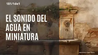 181/1de1 El sonido y el movimiento del agua en Belenes y maquetas. Una experiencia sensorial