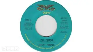 Short People - Tall People 45 Record 1978 Gusto Records Lost 70s Randy Newman Novelty Answer Song