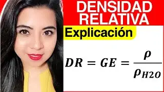 DENSIDAD RELATIVA (Explicación, formula y unidades)