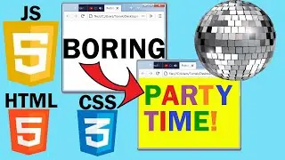How To Make Random Background Color PARTY APP in JavaScript, HTML and CSS!