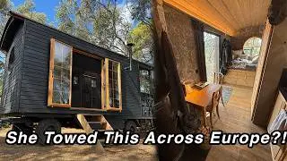 Tiny House Tractor Journey Across Europe | Swiss Craftsmanship & Off-Grid Living Tour