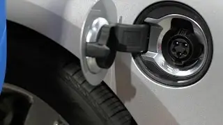Plug In Electric Car. Stock Footage