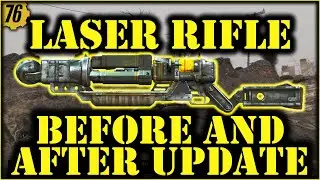 Fallout 76 - Energy Damage Comparison for Laser Rifle Before and After Update.