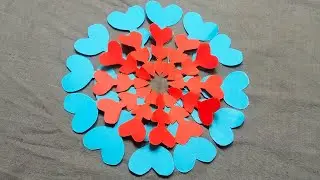 Easy And Beautiful Paper-Cut Heart Shaped Flower | fabsational