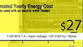 EdgeStar DWP62BL 6 Place Setting Energy Star Rated Portable Countertop Dishwasher - Black