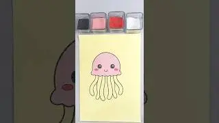 ASMR Jellyfish Sand Art 🌊✨ So Relaxing #relaxing #asmr