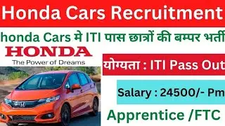 Honda Car Campus Placement 2026 😍 | Direct Company Selection | Freshers Hiring Now! #honda #car 