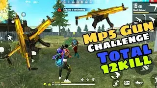 Only Mp5 Challenge | in Freefire | Rax Raushan rv | Mp5 Gun Challenge in free fire | Total 12kill