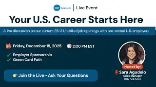 LIVE FEATURE & DISCUSSION: EB-3 Unskilled Job Openings