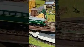 35 вагонов Piko old тянут два китайских тепловоза М62, Н0, 1:87, 11.01.2026г.