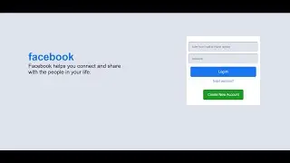 Facebook Interface with HTML and CSS | Part 1