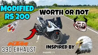 rs 200 bs6  👑RIDE  REVIEW TAMIL👌 / I AM IMPRESSED /TOP SPEED TEST 😈FULLY MODIFIED 🔥WITH KTM EXHAUST⚡