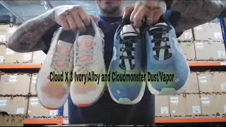 ON Running Cloud X 3 Ivory/Alloy and Cloudmonster Dust/Vapor Unboxing