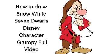 How to draw || Snow White || Seven Dwarfs || Disney Character Grumpy || Full Step by Step Drawing