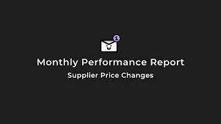 🇺🇸 Monthly Performance Reports: Supplier Overview