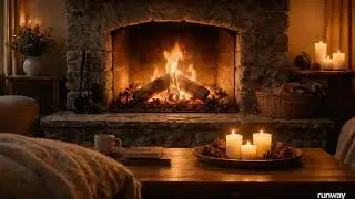 4K Cozy Fireplace with Crackling Sound - Relaxing Fire for Sleep & Relaxation