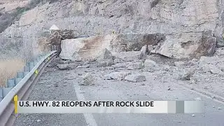 New Mexico highway reopens following rock slide