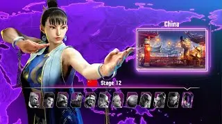 Street Fighter 6 (2023) - Chun-Li (OUTFIT 3) Arcade Mode - 12 STAGES (HARDEST)