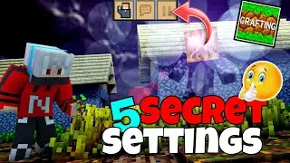 5 Secret settings 🤫 you should know about in crafting and building | Gamer Boy Neel