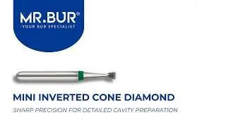 ISO S805 Mini Inverted Cone Coarse Diamond Bur FG Short | MR.BUR