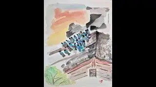 The Gathering: A Watercolor Time-lapse