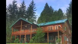Custom Log Home - Lilliwaup, WA