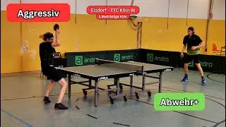 🏓Angriff gegen Abwehr🏓M.Steven (1660) - B.Everink (1556) I Elsdorf - TTC Köln III