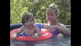 Anyu in Jacuzzi Wes digging pond
